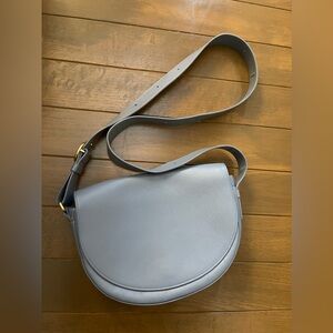 Cuyana Half-Moon Shoulder Bag in Dusk Blue